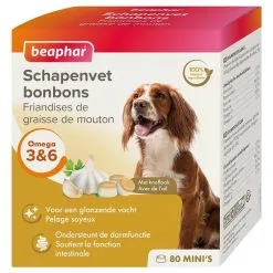 Beaphar Friandises Mini Graisse De Mouton & Ail Chien X80