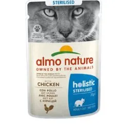 Almo Sterilised Almo Nature Chat Sterilised Poulet 30 X 70 G