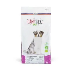 Canichef Croquettes BIO Sans Céréales, Sans Gluten Chien Grande Race 5 Kg