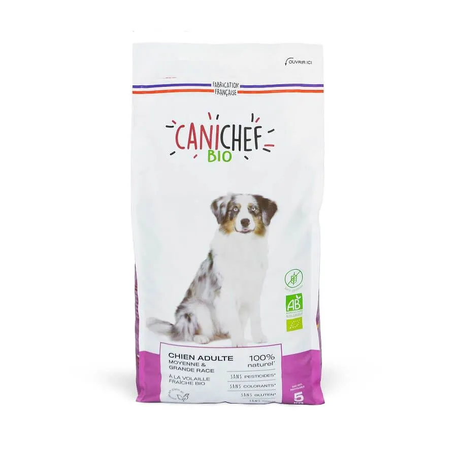 Canichef Croquettes BIO Sans Céréales, Sans Gluten Chien Grande Race 5 Kg 1 Canichef Croquettes BIO Sans Céréales, Sans Gluten Chien Grande Race 5 Kg