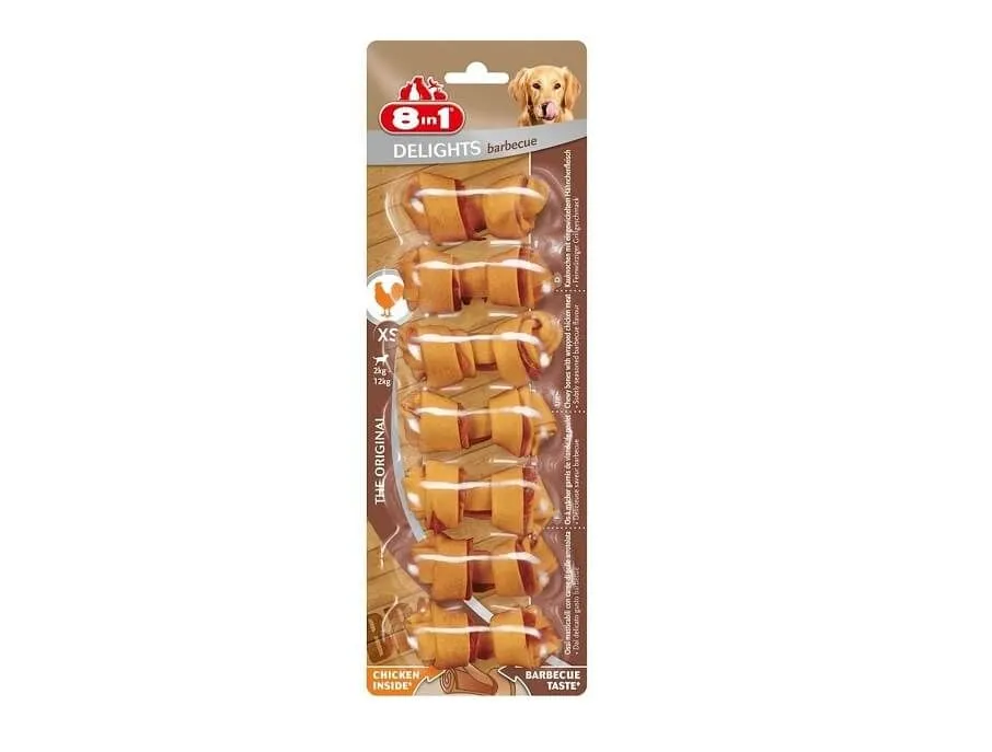 8in1 Delights Barbecue XS Pour Chien X7