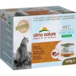 Almo Nature Chat HFC Natural Light Poulet Thon 4 X 50 G