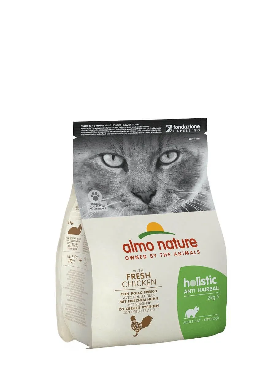 Almo Anti Hairball Almo Nature Chat Holistic Hairball Poulet Riz 2 Kg