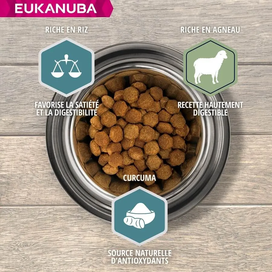 Eukanuba Chien Adulte Petite Et Moyenne Race Agneau Et Riz 2.5 Kg – Image 3