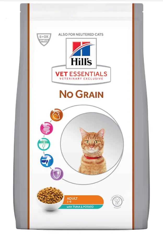 Hill's Vetessential No Grain Hill's Science Plan VetEssentials Feline Adult No Grain Thon & Pommes De Terre 2,5 Kg 2 Hill's Vetessential No Grain Hill's Science Plan VetEssentials Feline Adult No Grain Thon & Pommes De Terre 2,5 Kg – Image 2