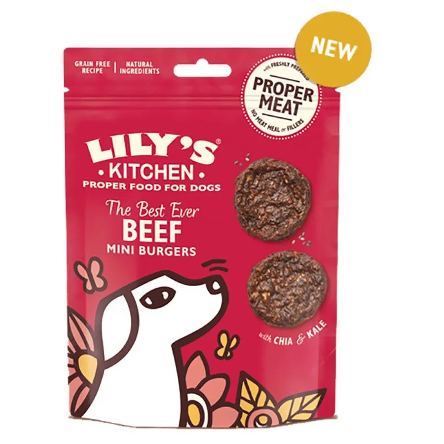 Lily's Kitchen Lily's Kitchen Mini Burgers Au Boeuf Pour Chien 70 G 1 Lily's Kitchen Lily's Kitchen Mini Burgers Au Boeuf Pour Chien 70 G