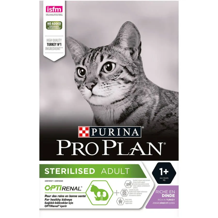 Purina Proplan Optirenal Chat Adult Sterilised Dinde 3 Kg 1 Purina Proplan Optirenal Chat Adult Sterilised Dinde 3 Kg