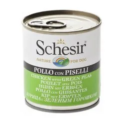 Schesir Poulet Avec Pois En Gelée Pour Chien 16 X 285 G - Destockage