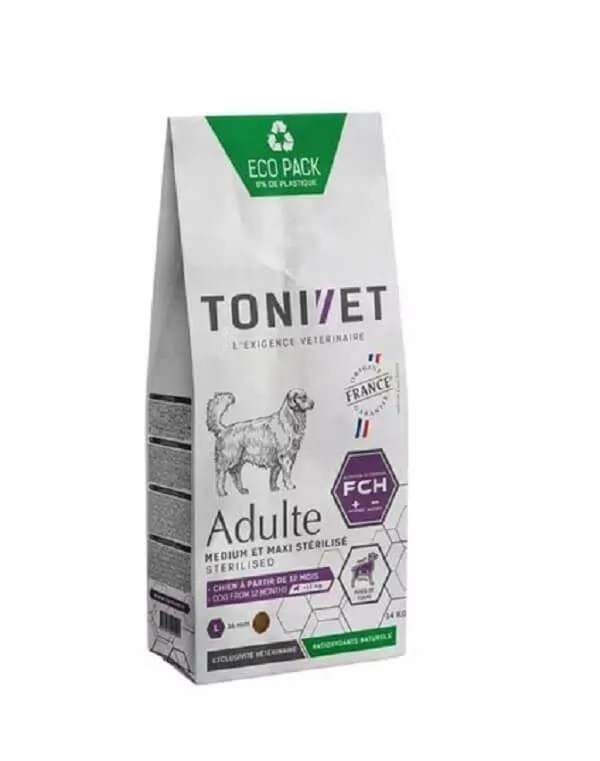 Tonivet Medium Maxi Stérilisé Chien 14 Kg 1 Tonivet Medium Maxi Stérilisé Chien 14 Kg
