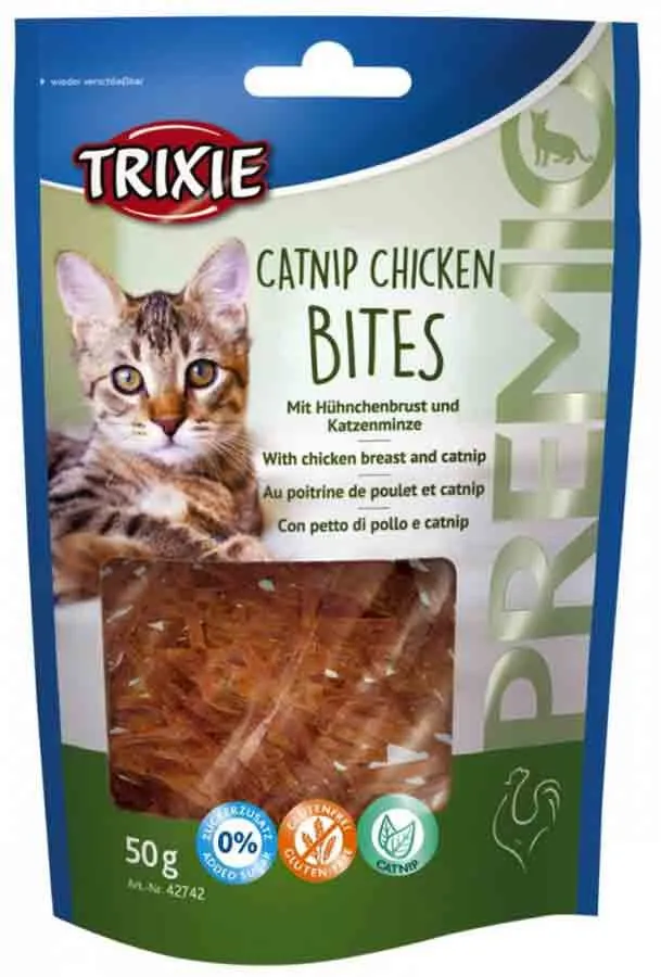 Trixie PREMIO Catnip Bouchées Poulet Chat 50 G 1 Trixie PREMIO Catnip Bouchées Poulet Chat 50 G