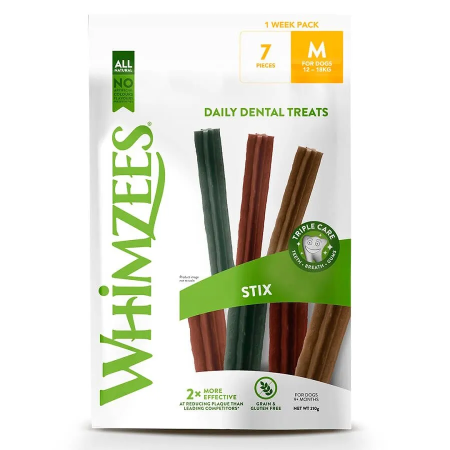 Whimzees Friandise Stix 2 Weeks Chien M X7 1 Whimzees Friandise Stix 2 Weeks Chien M X7