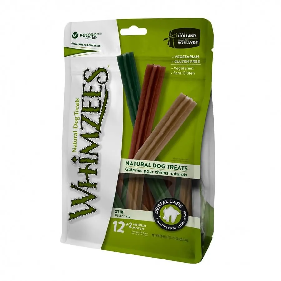Whimzees Friandise Végétale Stix Chien M X14 1 Whimzees Friandise Végétale Stix Chien M X14