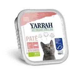 Yarrah Bio Pâté De Saumon Aux Algues Marine Pour Chat 16 X 100 G